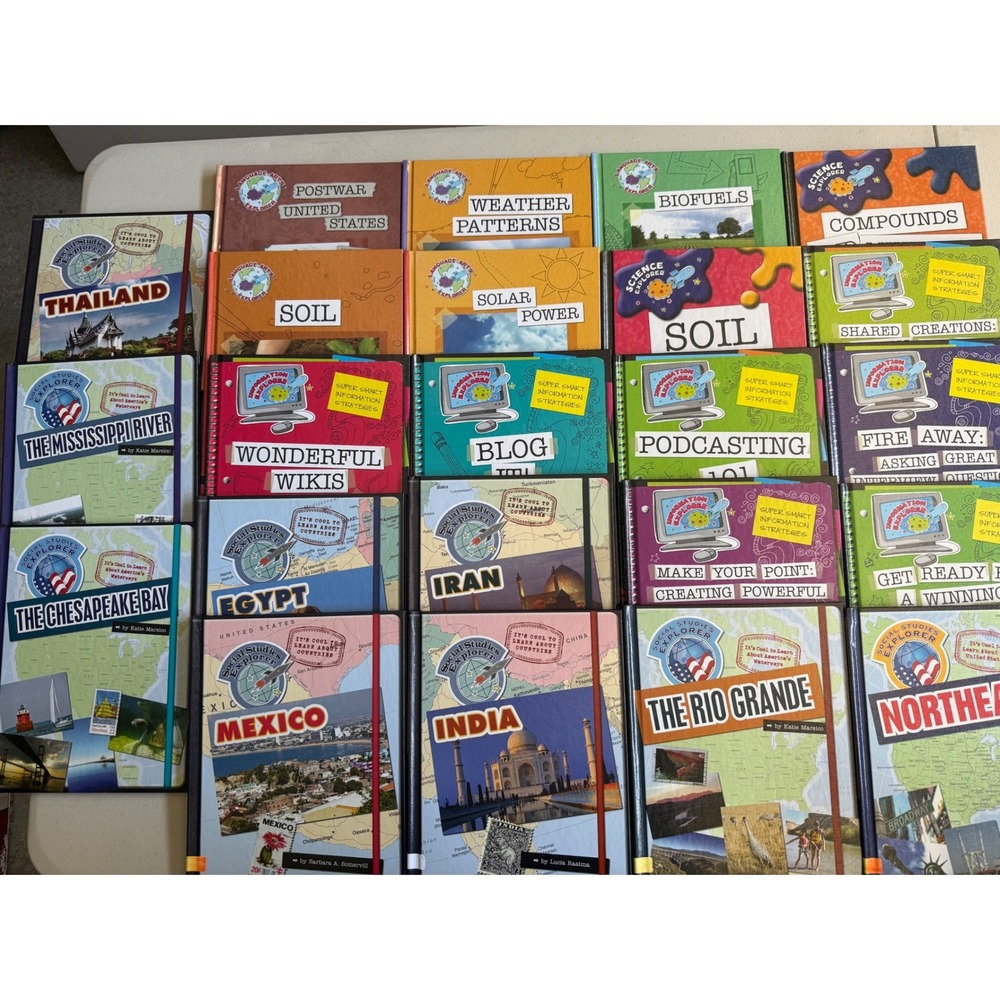 Lot 20 Cherry Lake Publishing Kids Educational Books Social Science Information